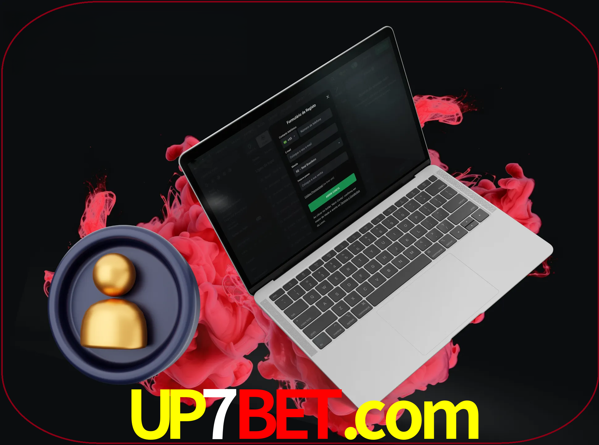 No cabeçalho do site up7bet, clique no botão que o levará a um formulário especial onde terá de introduzir as suas informações actuais.