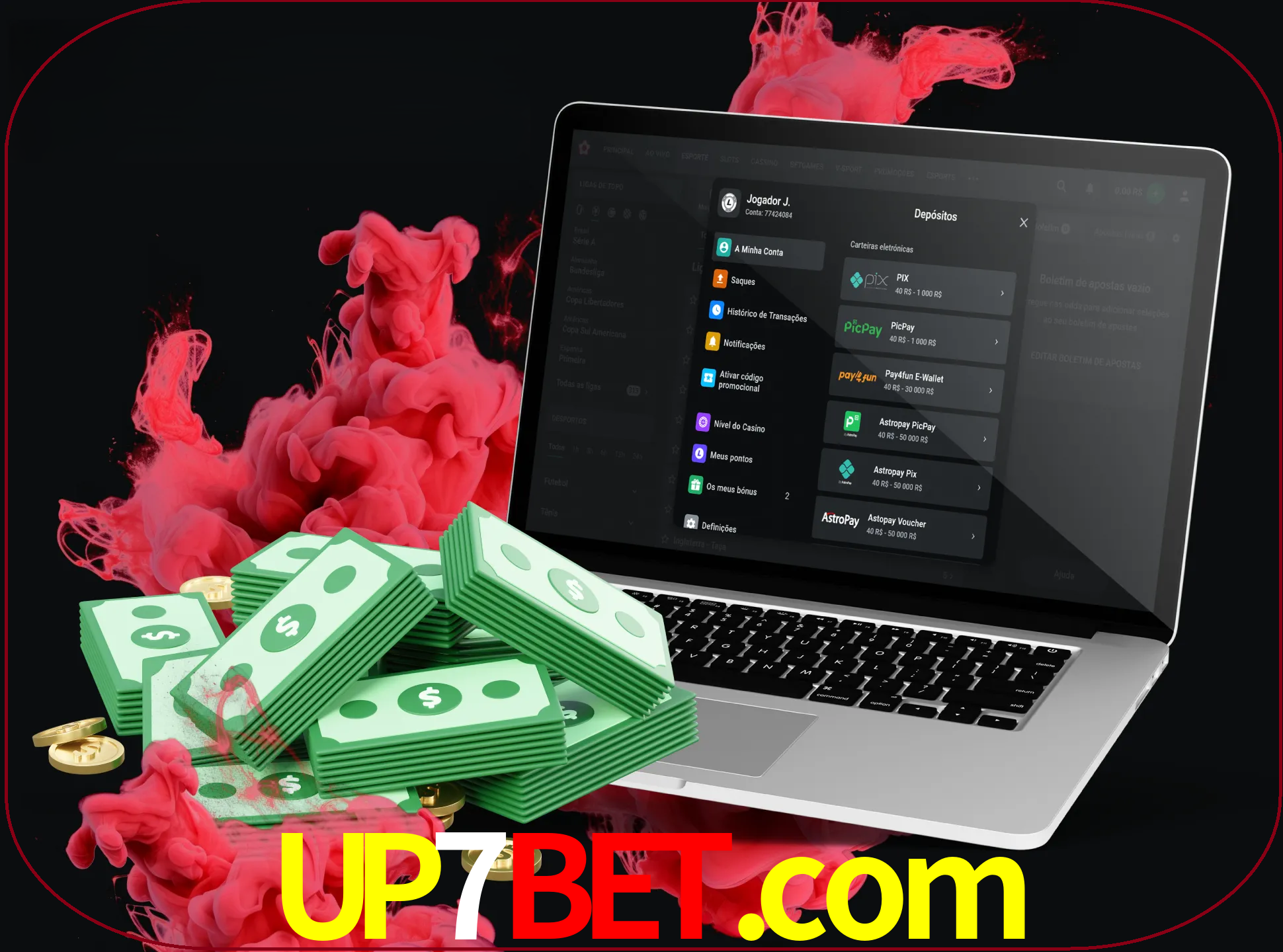 Para efetuar um depósito na sua conta up7bet, basta escolher o método de depósito e especificar o montante.