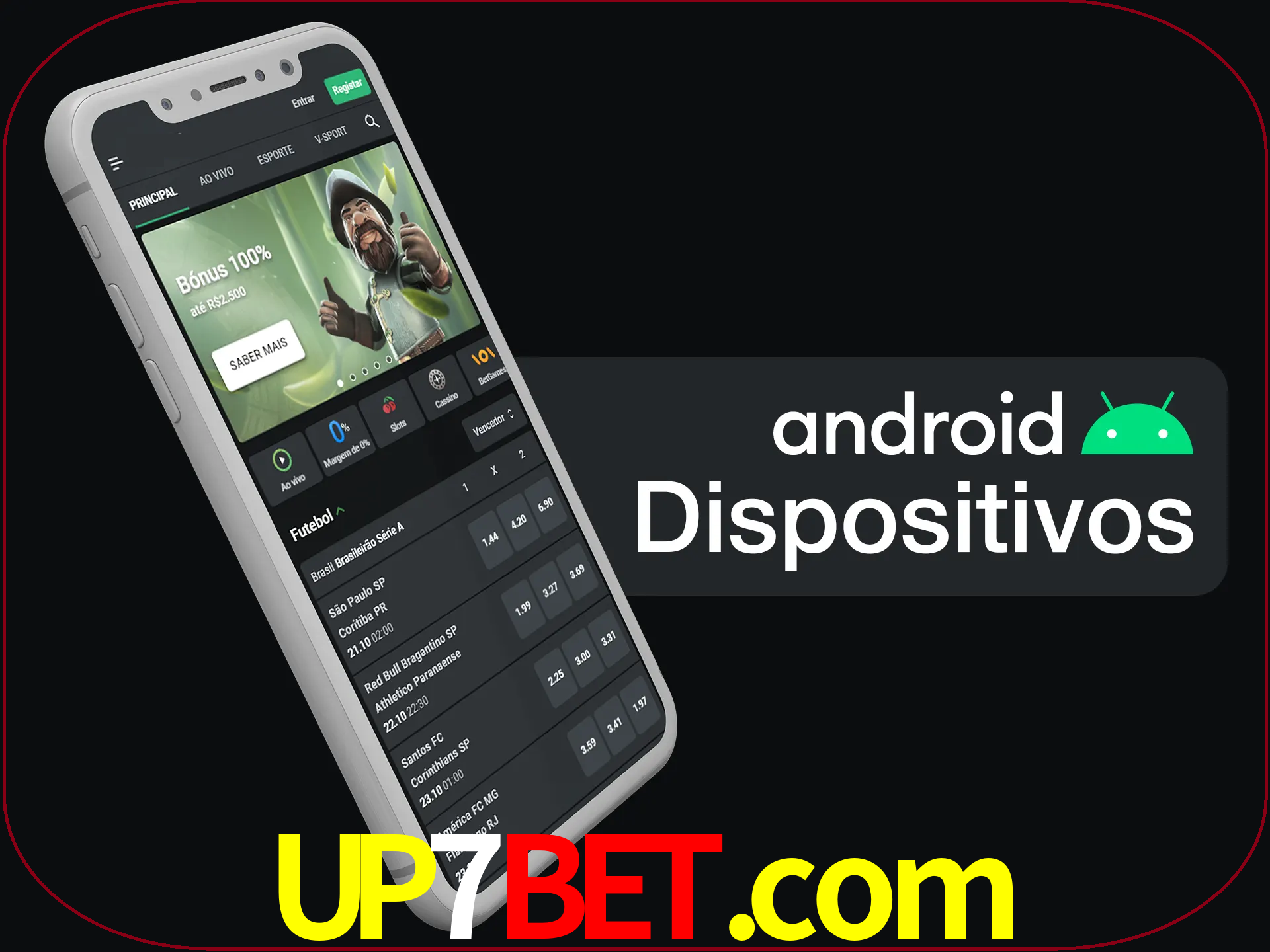 O aplicativo suporta a maioria de todos os dispositivos Android.