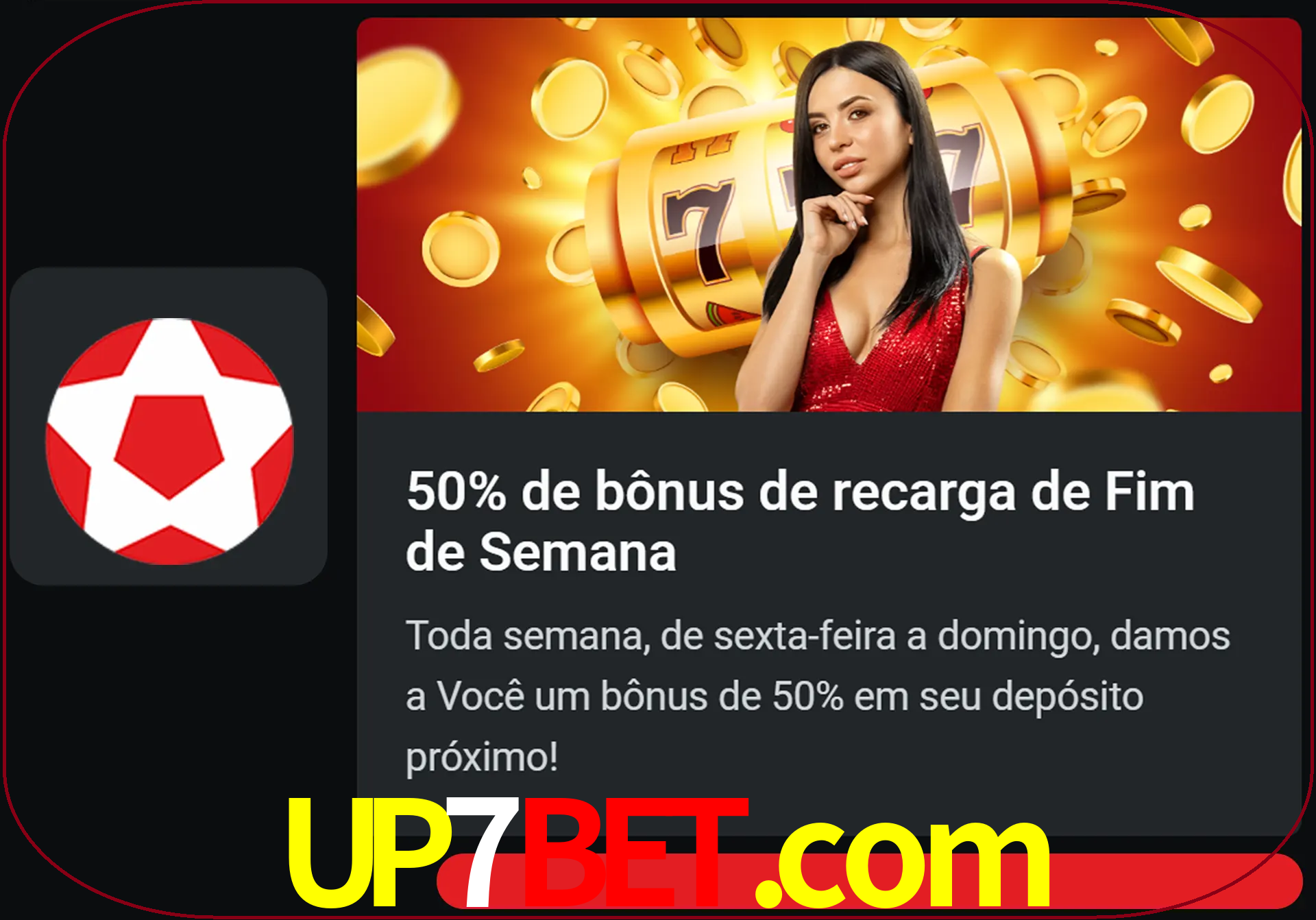 Volte a cada semana para receber novos bônus em dinheiro.
