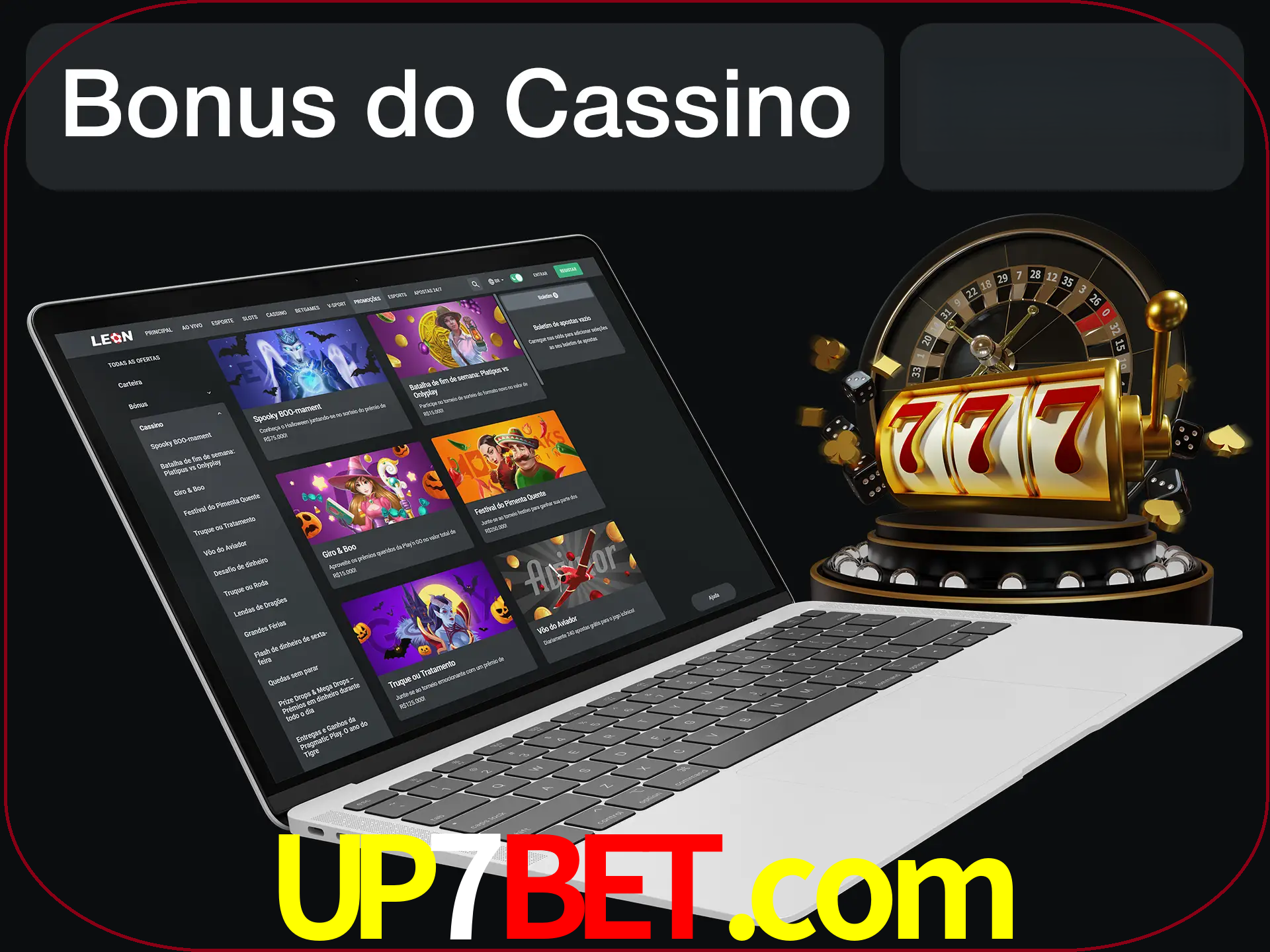 Use o bônus do cassino para começar melhor.